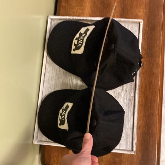 NWT Rae Dunn MAMA BEAR & MINI BEAR BLACK BALL CAPS - Picture 6 of 8